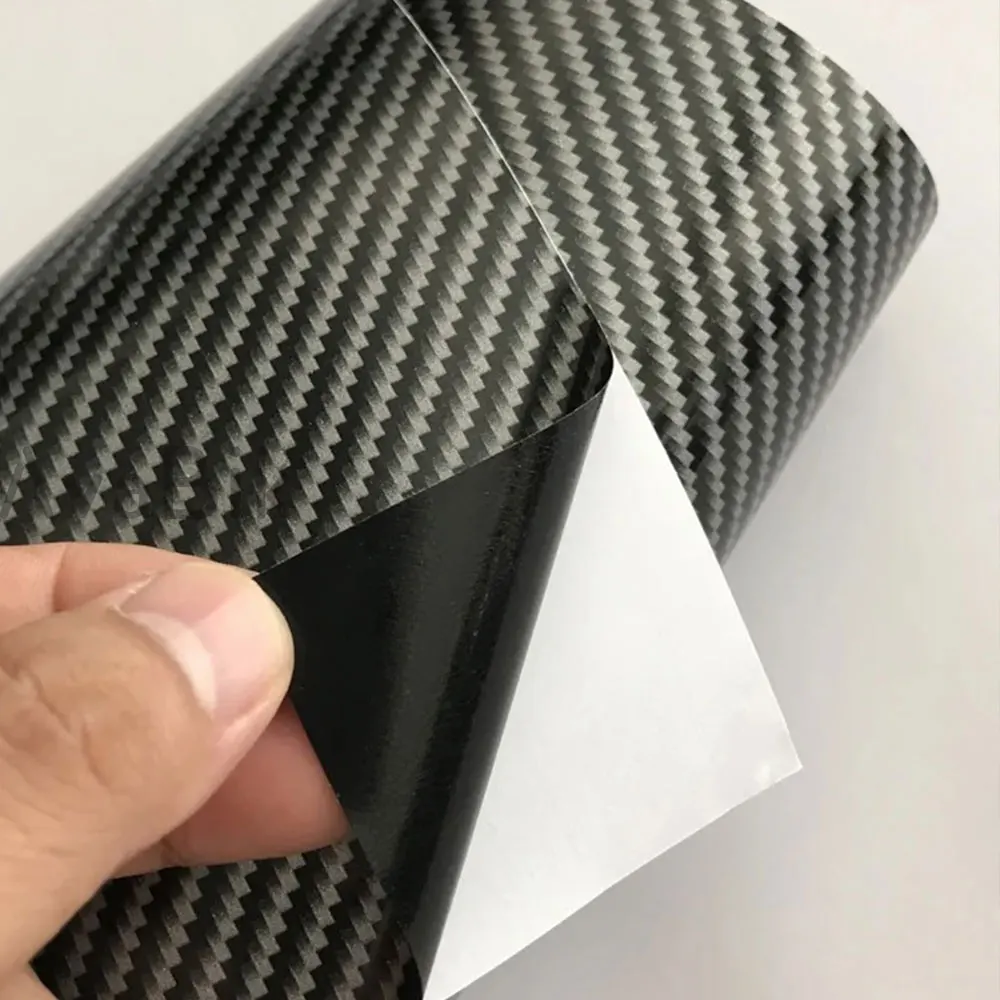 2D 5D 6D fibra de carbono oro plata automot pegatina calcomanías de coche para envoltura de vehículo vinilo cubierta de película de coche ajuste automático coche universal