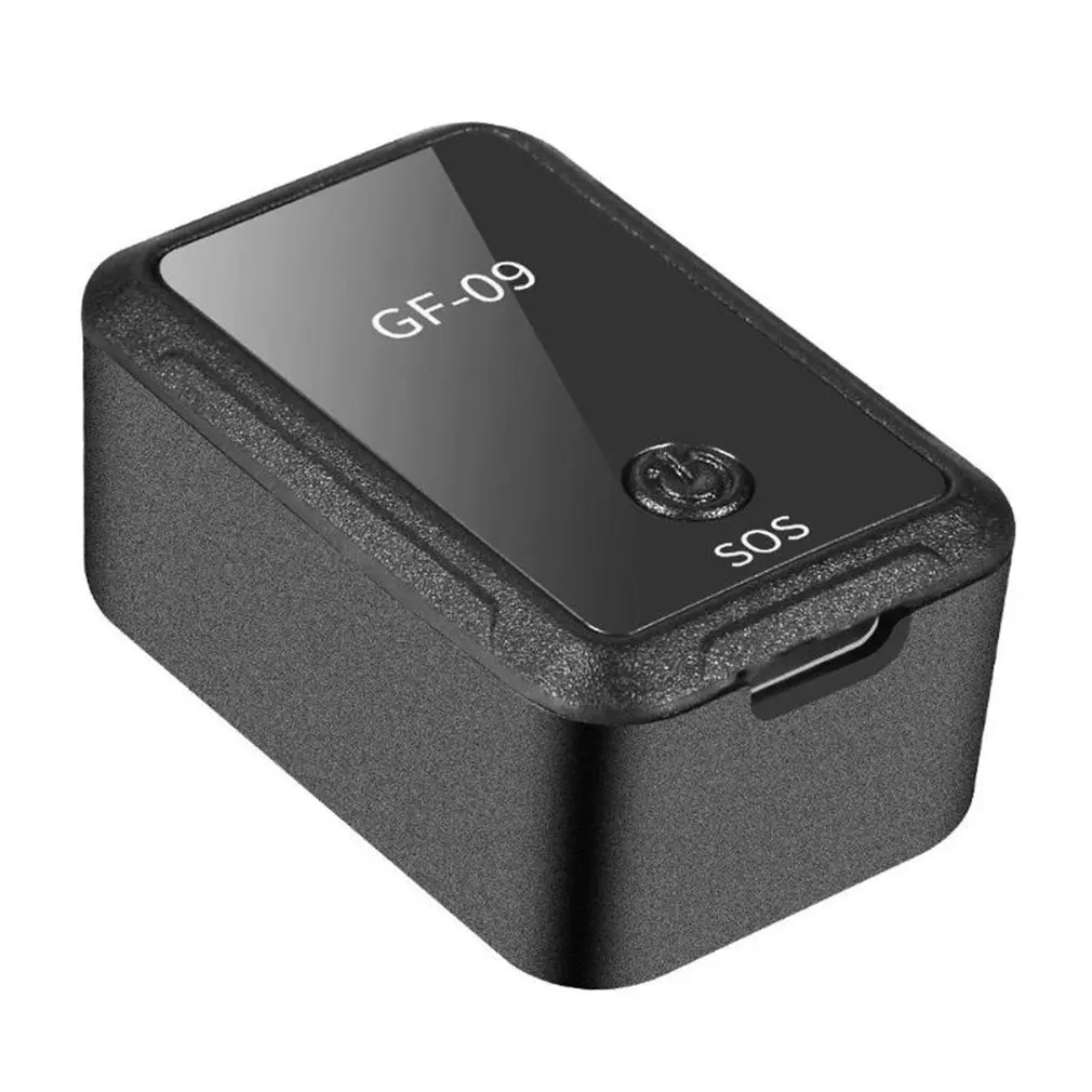 Minirastreador GPS GF-09 para coche, localizador antirrobo, antipérdida, montaje magnético fuerte, posicionador de mensajes SIM, seguimiento en tiempo Real