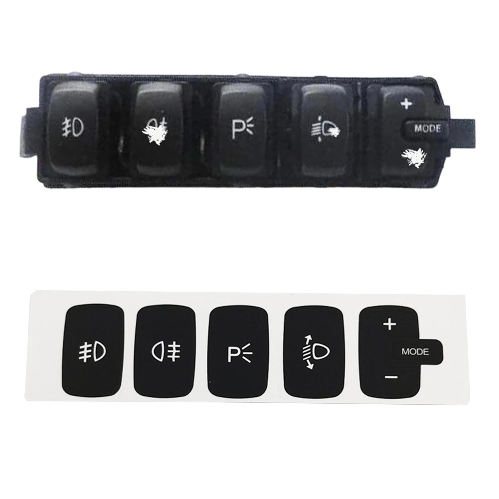 

1 шт. для Fiat Croma, наклейки на переключатель противотуманных фар автомобиля, наклейки для ремонта, изношенная кнопка, ручка, автомобильные аксессуары для интерьера