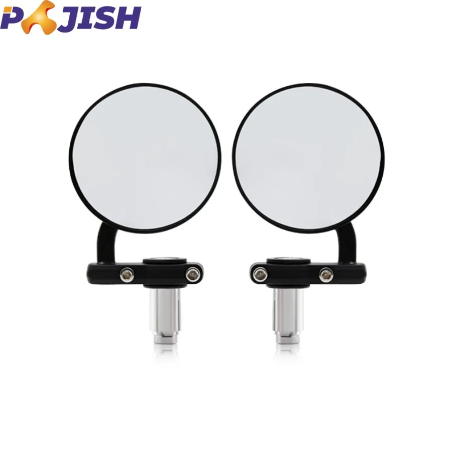 

Universally Modified Accessories Motorcycle Mirror Retro Round Black 7/8" for Moto Cross Cafe Racer Pitbike