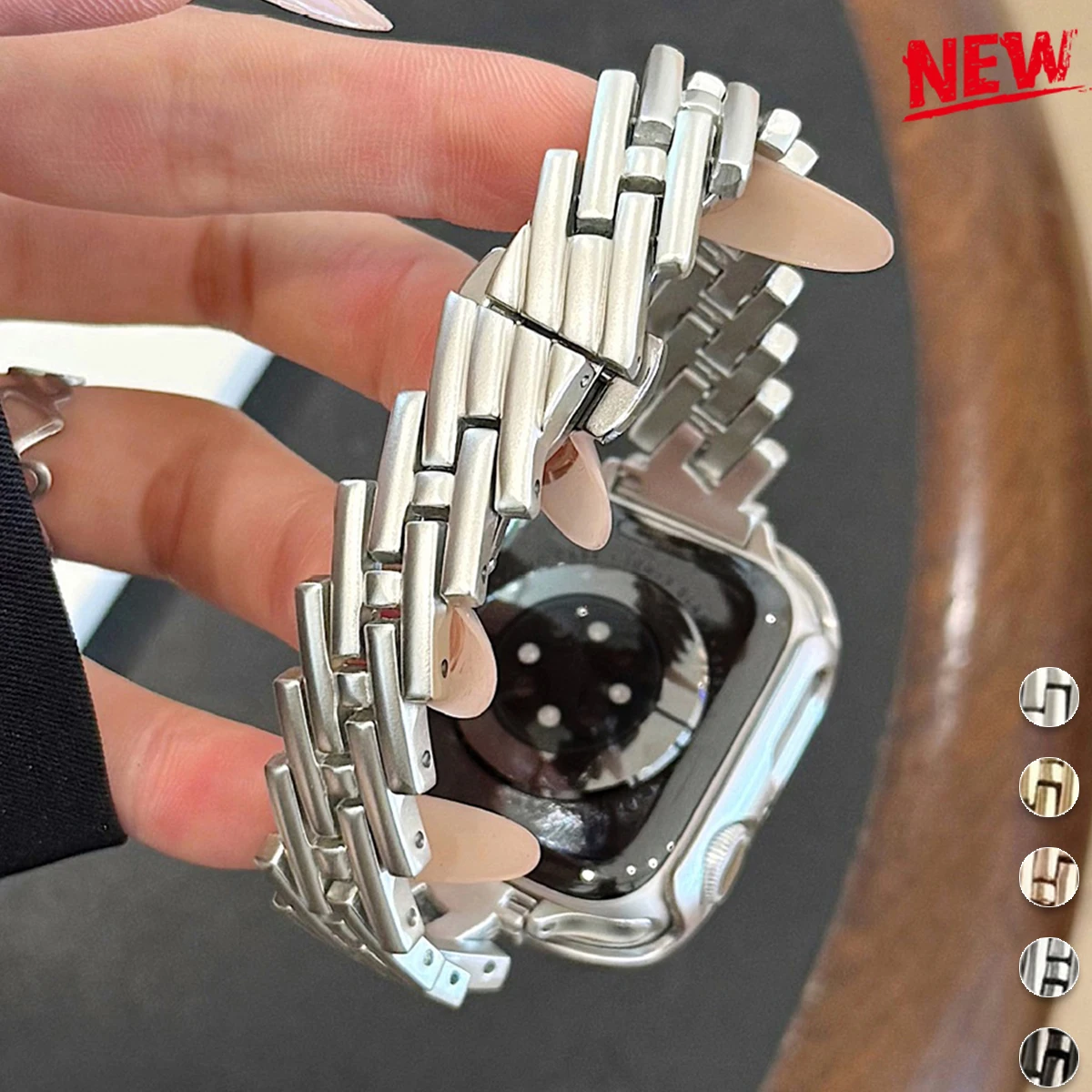 �y�Z�[�����z�������̎��v�X�g���b�v Apple Watch 40/44/38/45/41/49/42mm�p �h���b�V�[�ŉ؂₩��H�^�u���X���b�g iWatch Ultra S11 10 9 8 7 6 5 Correa�Ή�