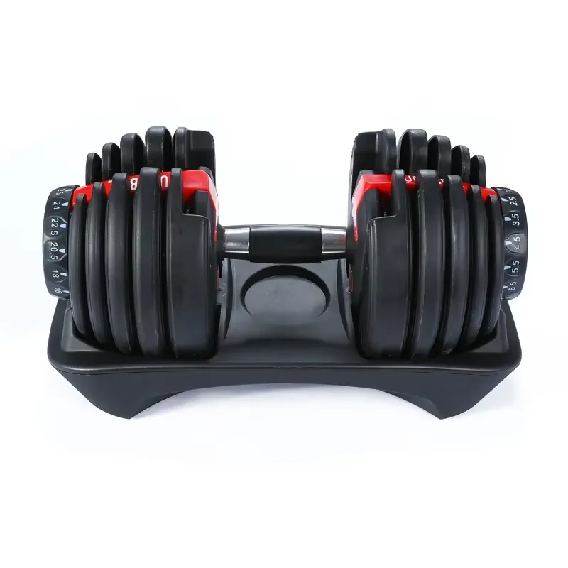 Adjustable Dumbbell Set 5 to 52.5 lbs Home Gym Fitness Equipment Weightlifting Training Gear for Men Women Muscle Building