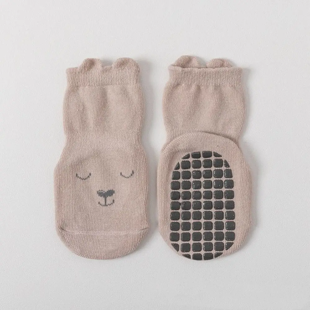 5Pairs Soft Bear Ears Baby Cotton Socks Breathable Autumn Spring Toddle Step Socks Non-slip Cute Short Tube Socks Newborn