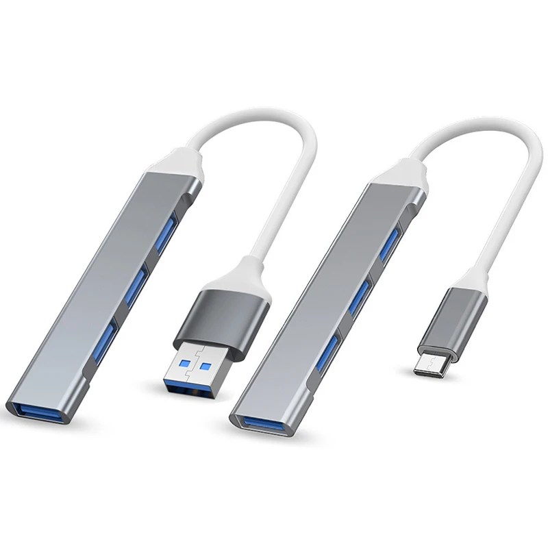 4 Ports USB HUB USB C USB 3.0 HUB 4-in-1 Typ C Multifunktions-USB-Splitter OTG-Adapter USB-Adapter für MacBook Pro Air PC Laptop
