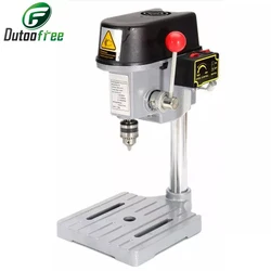 Drill Press Mini Drilling Machine 240W for Bench Machine Table Bit Drilling Chuck 0.6-6.5mm Wood Metal Electrical Tools