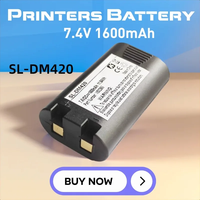 

7.4V 1600mAh for Delta LM360D LM420P S0895840 Printers Battery