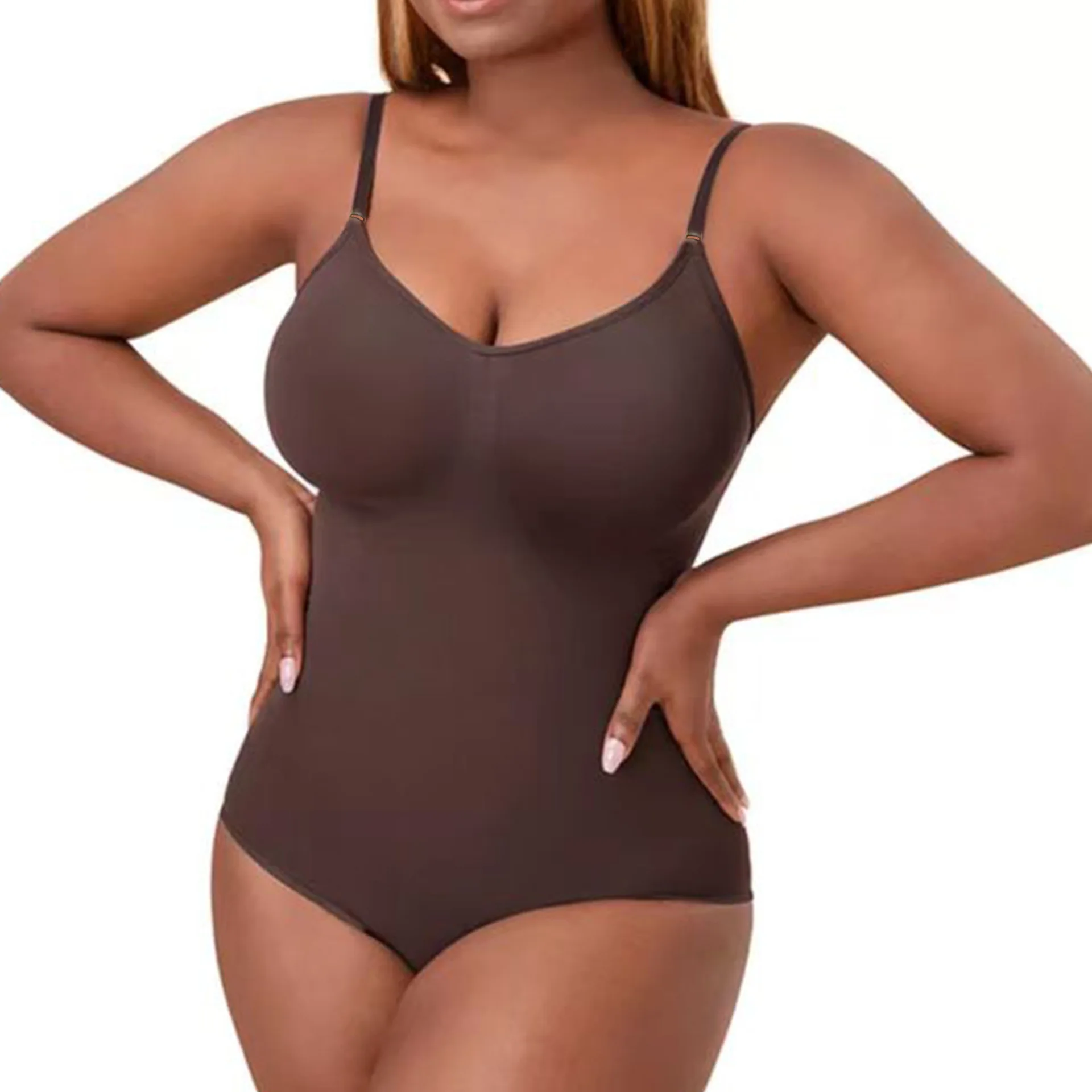 

Wholesale Dropship Bodysuit for Women Tummy Control Shapewear Seamless Sculpting Thong Body Shaper
