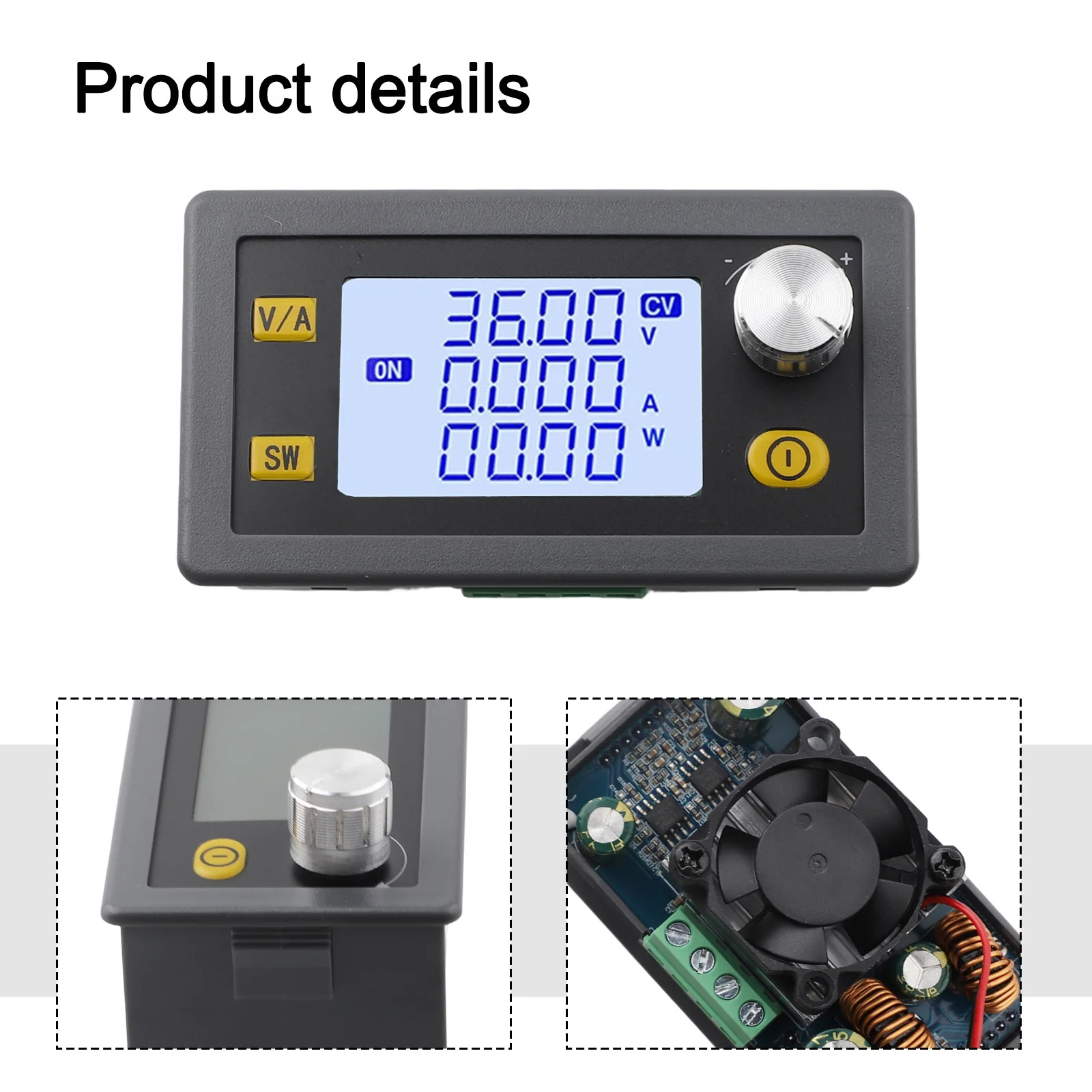 

Computer Power Modifications DC Step-Up/Down Converter Adjustable Power Supply Full-view Dedicated Power Supply LCD