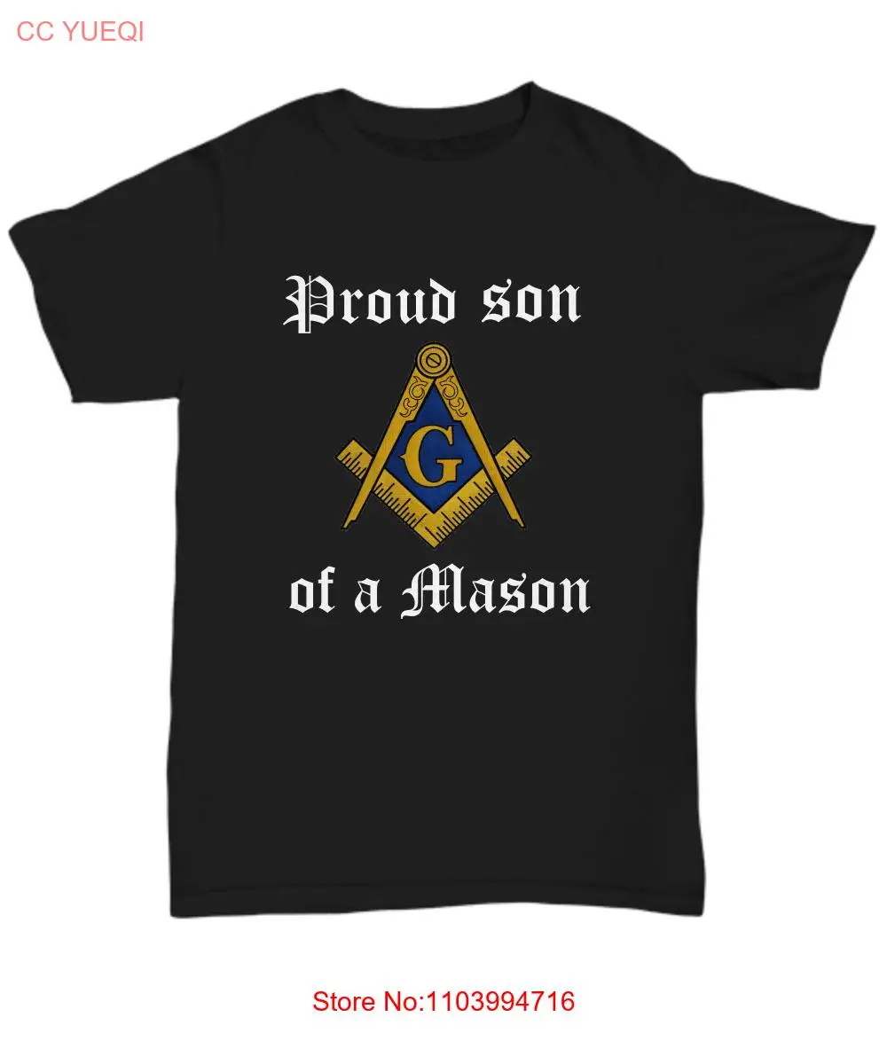 Masonic family shirt - Proud son of a Mason - Freemasonry symbol Lodge rite tee