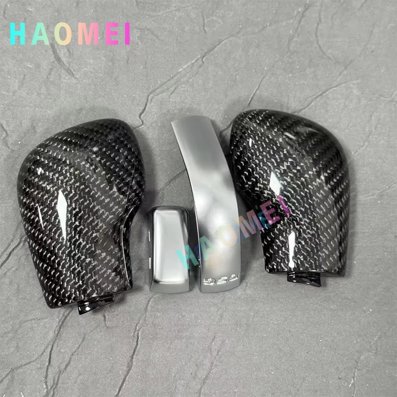 Gear shift handball side cover genuine carbon fiber gear head modification suitable for VW Golf 6 7 R GTI Passat B7 B8 CC R20