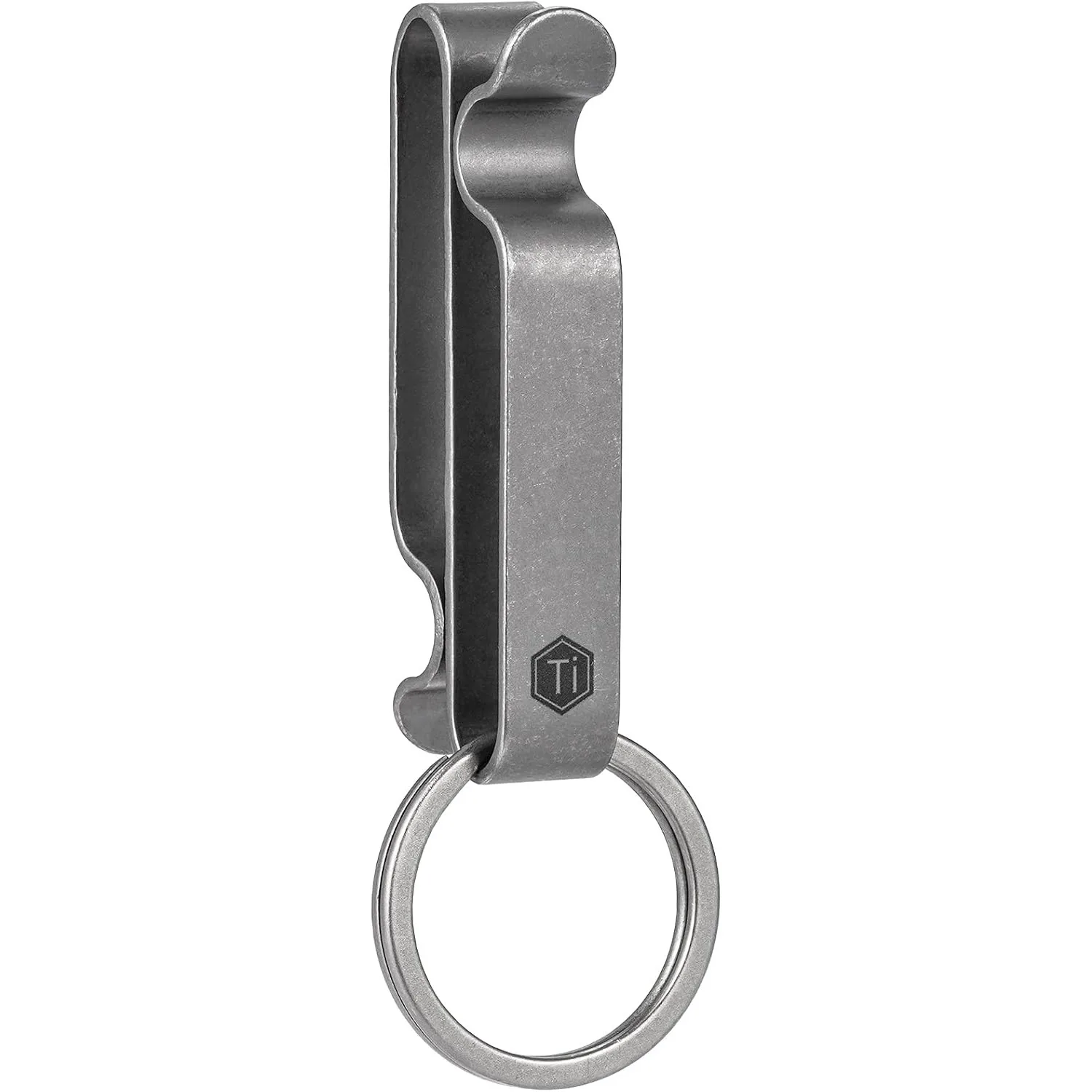 

KeyUnity KM00 Титановый зажим для ключей с креплением на ремень, двусторонний быстросъемный держатель для ключей со съемным кольцом для ключей