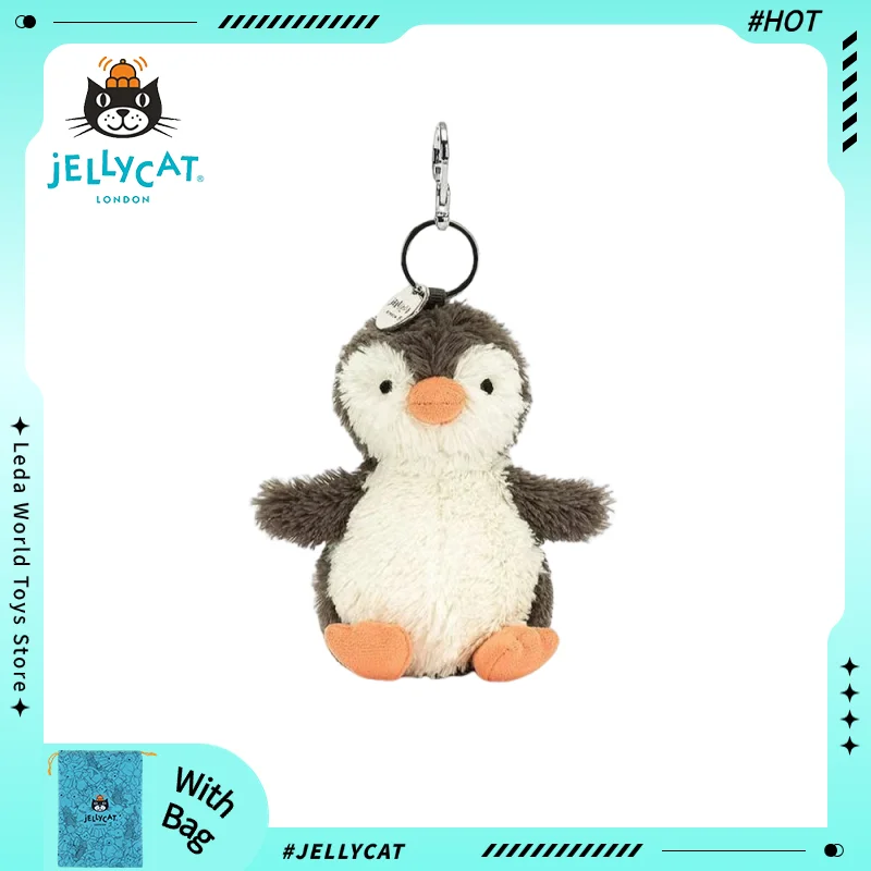 

【IN STOCK】JELLYCAT UK Fun Penguin Plush Doll Bag Pendant With Bag & Tag Jellycat Penguin Plush Keychain Birthday Christmas Gift