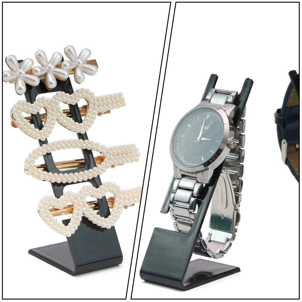 6 Pcs Watch Display Stand Holder Stands Jewelry Shelves Storage Rack Adornment Plastic Holders