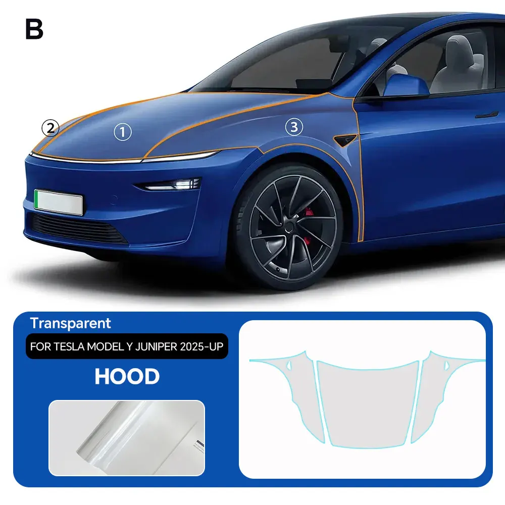 9 Mil Voor Tesla Model Y Juniper 2025 2026 Voorgesneden TPU Krasbestendig Verf Bescherming Film PPF Volledige Voertuig Transparante Kit
