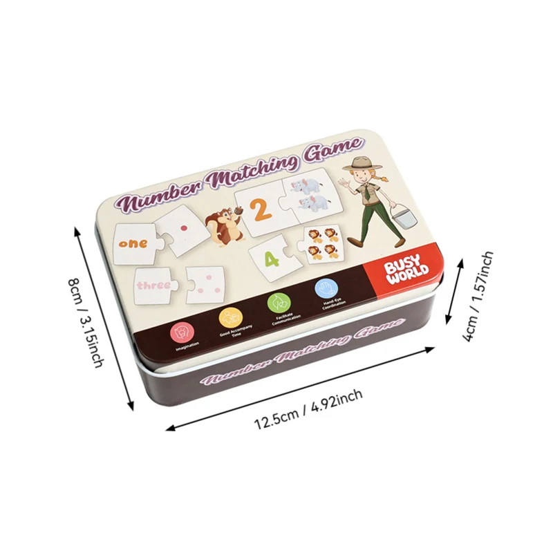 لغز تحلل أرقام الأطفال – لعبة الرياضيات المستوحاة من مونتيسوري للإضافة والطرح وصناديق الأرقام لممارسة هدية عيد الميلاد