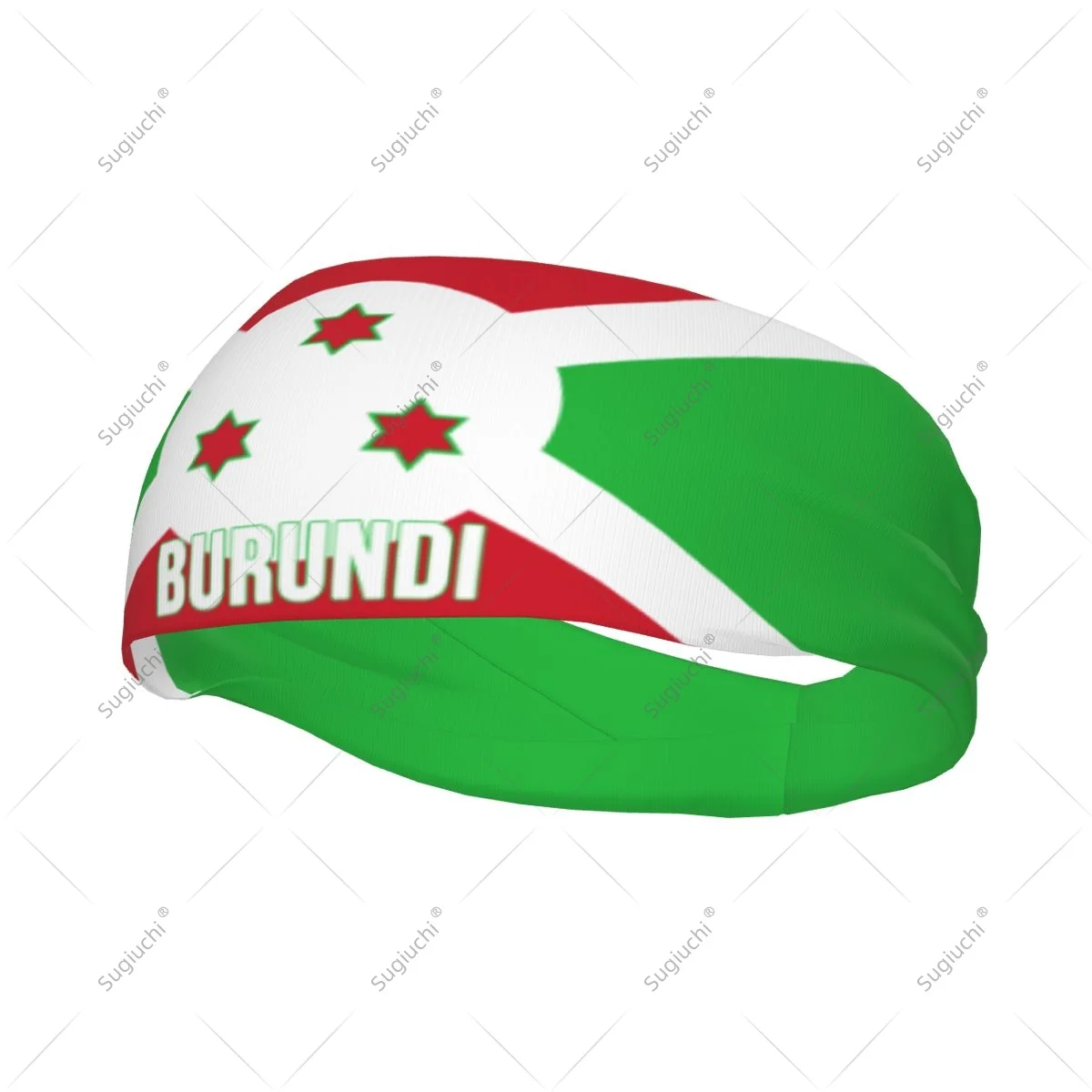 

Men Women Burundi Flag Elastic Wide Headbands For Yoga Fitness Tennis Running Gym Sports