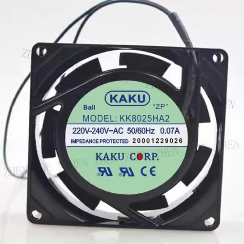 

Y 1 PCS New for KAKU KK8025HA2 AC 220V-240V 2 wire Cabinet cooling fan # QW.