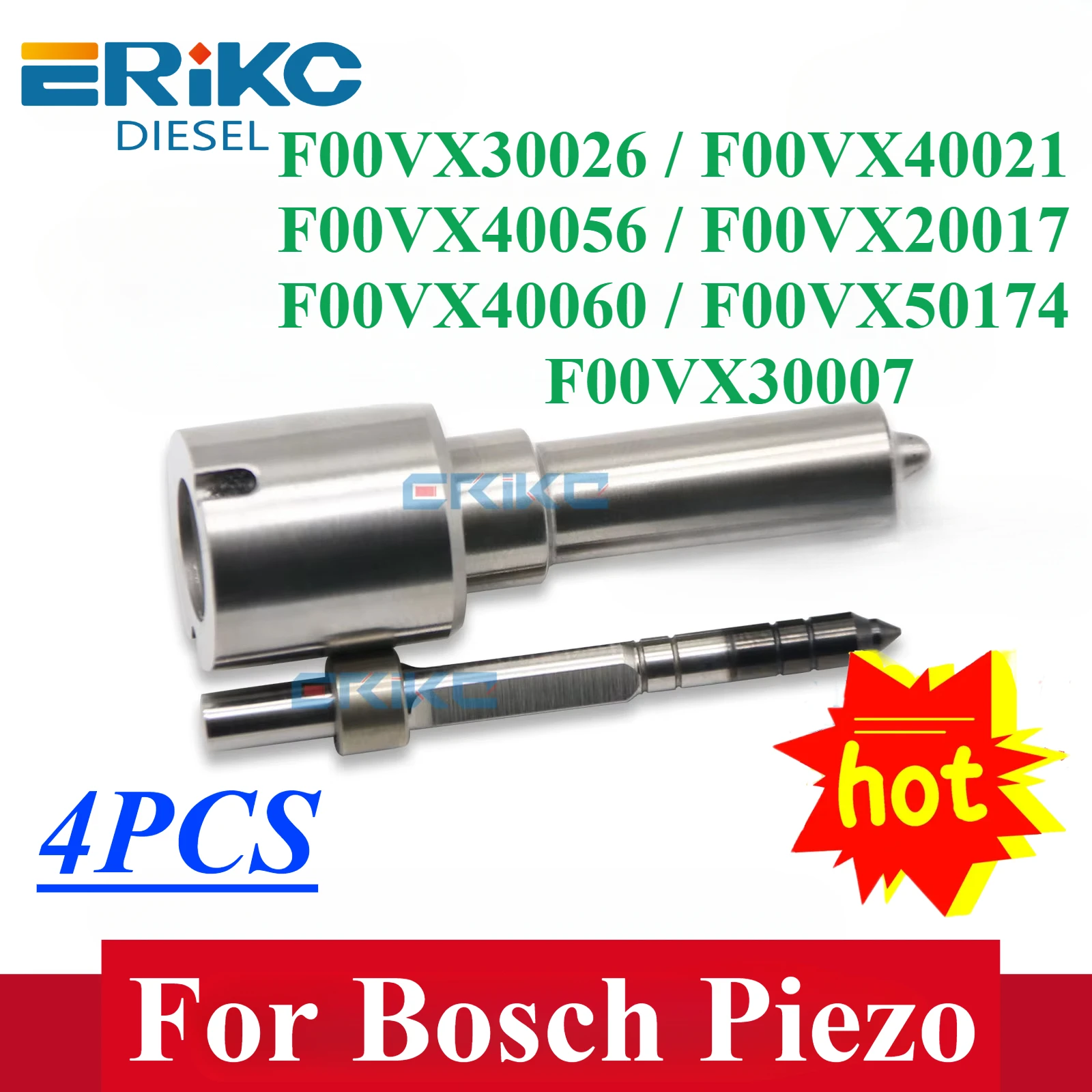 4PC F00VX30026 F00VX40021 Injector Nozzle F00VX40056 Auto Spray F00VX20017 F00VX40060 F00VX50174 For Bosch Piezo F00VX30007