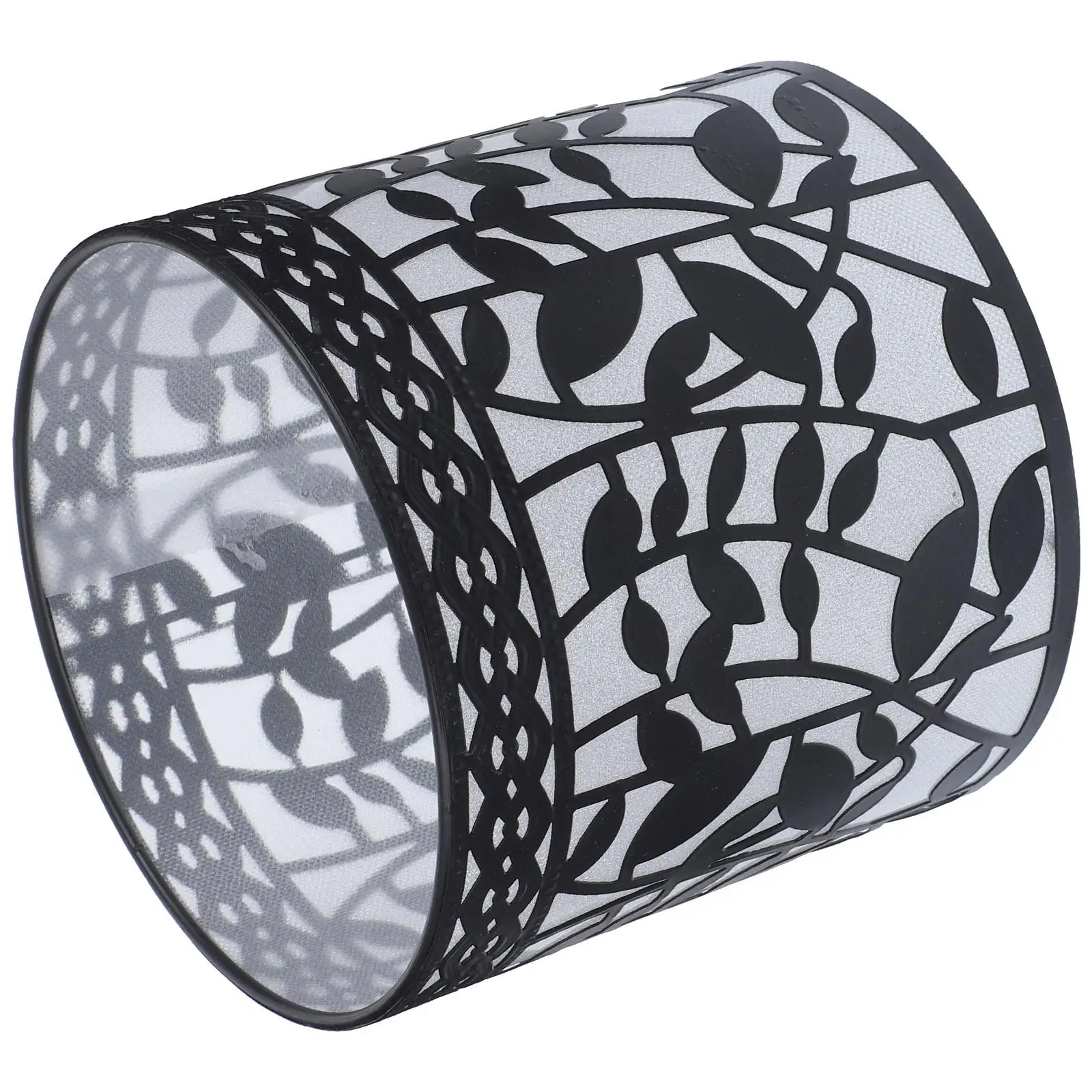 

Wrought Iron Lampshade Metal Floral Hollow Modern Table Light Shades Cover Home Bedroom Study Office Waterproof