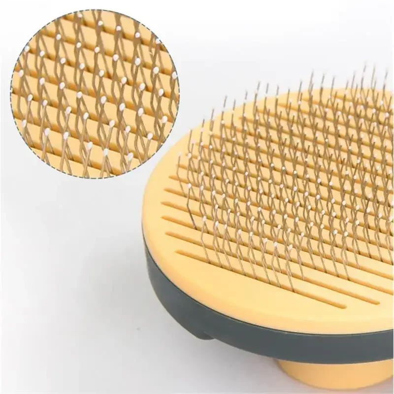 Spazzola autopulente per cani e gatti, strumento per toelettatura, rimuove aggrovigliati sciolti, pettine per massaggio per cuccioli, accessori per gatti