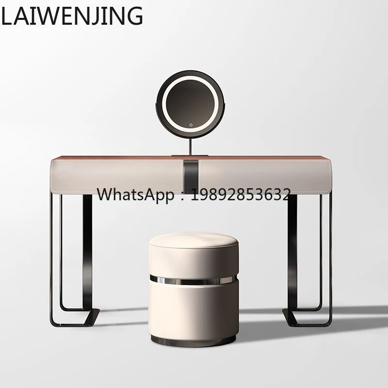 

MJY Итальянский комод высокого класса, легкий, роскошный, из цельного дерева ореха, столик для макияжа для маленькой квартиры