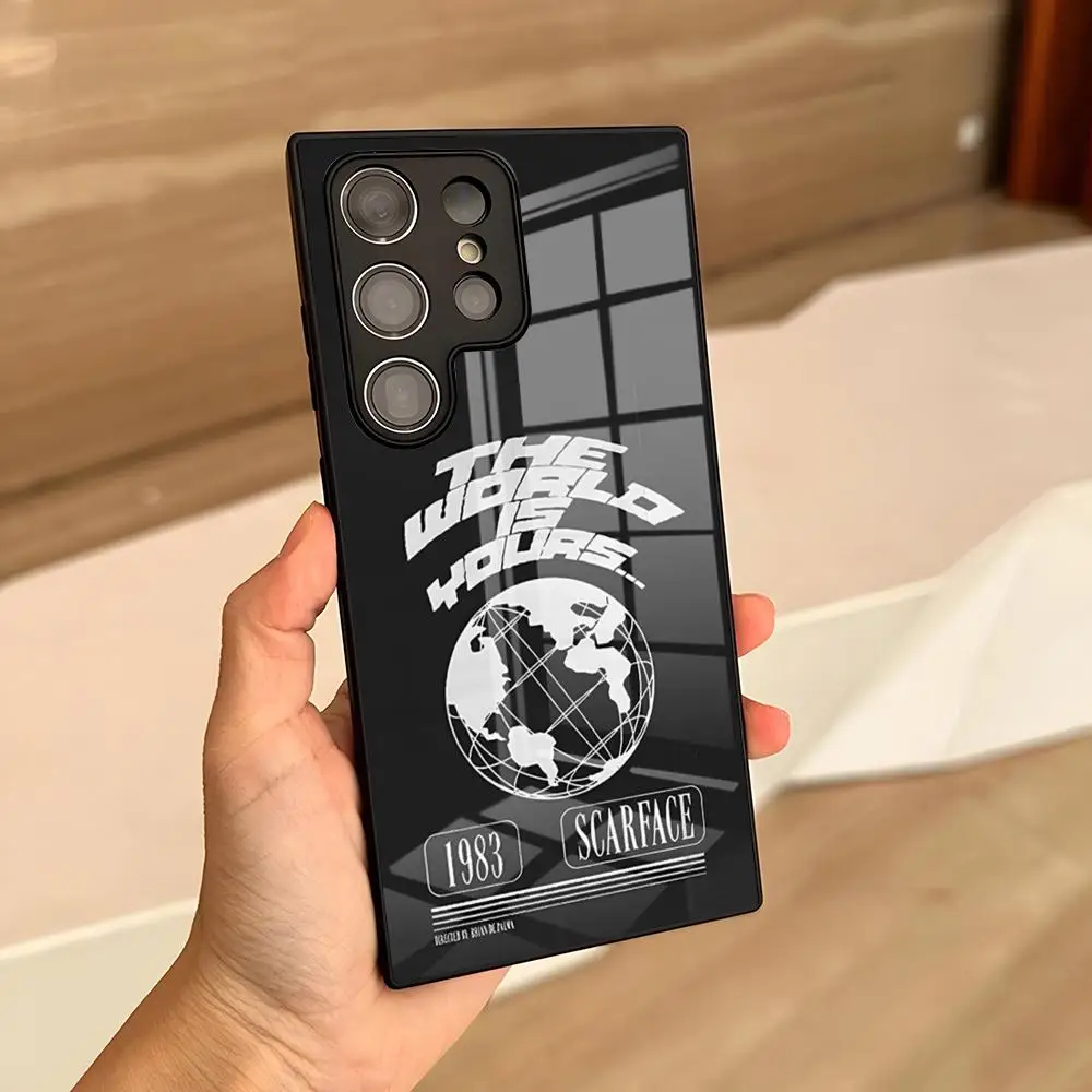 S-Scarfaces Tony M-Montana Phone Case For Samsung S25 S24 Ultra S23 Fe S22 S21 Plus A13 A14 A54 A24 A53 Glass Cover