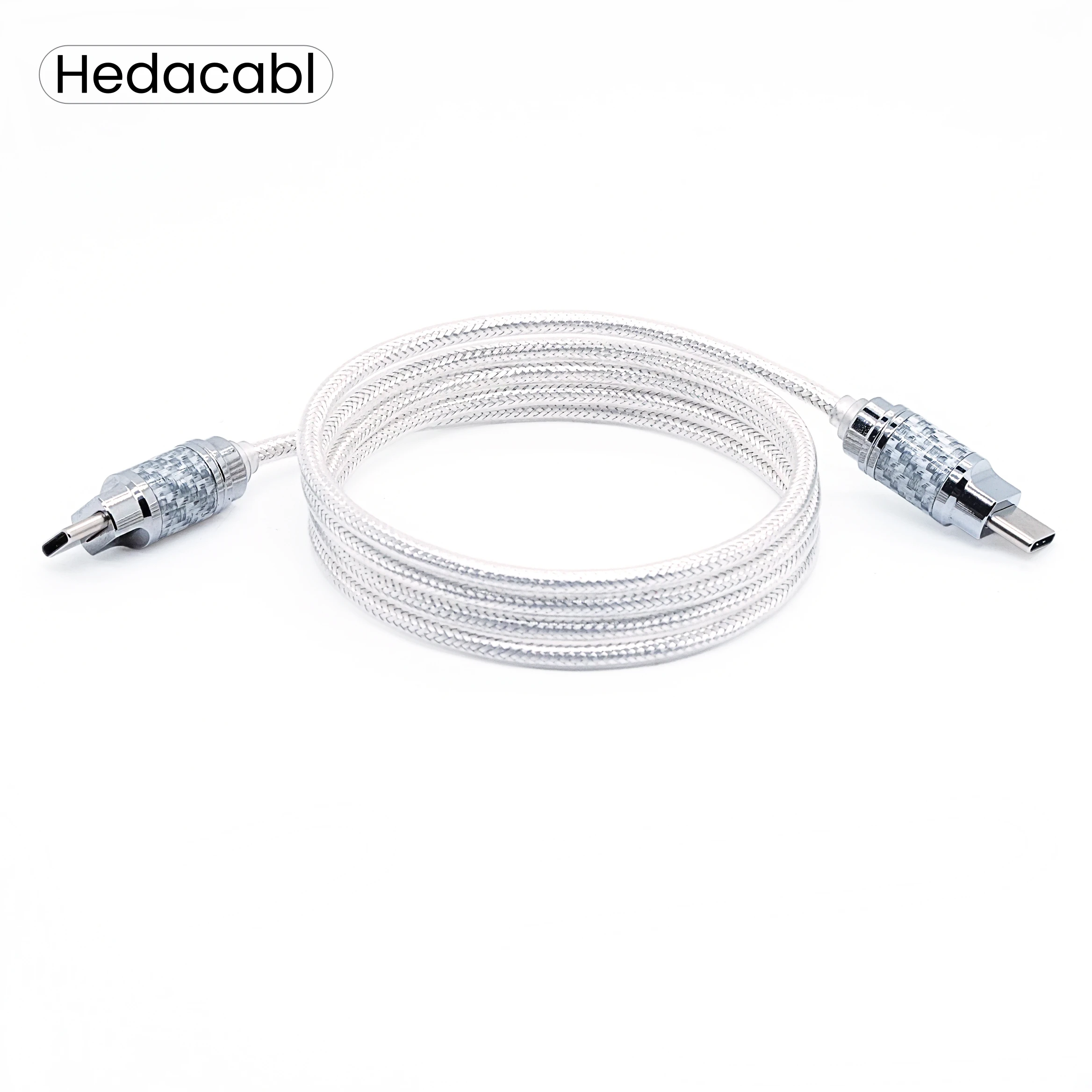 

Hedacabl OCC Dual Type‑C to Type‑C USB OTG Digital Audio Cable, available in 25/50/100 cm lengths,suitable for DAC decoders Wait