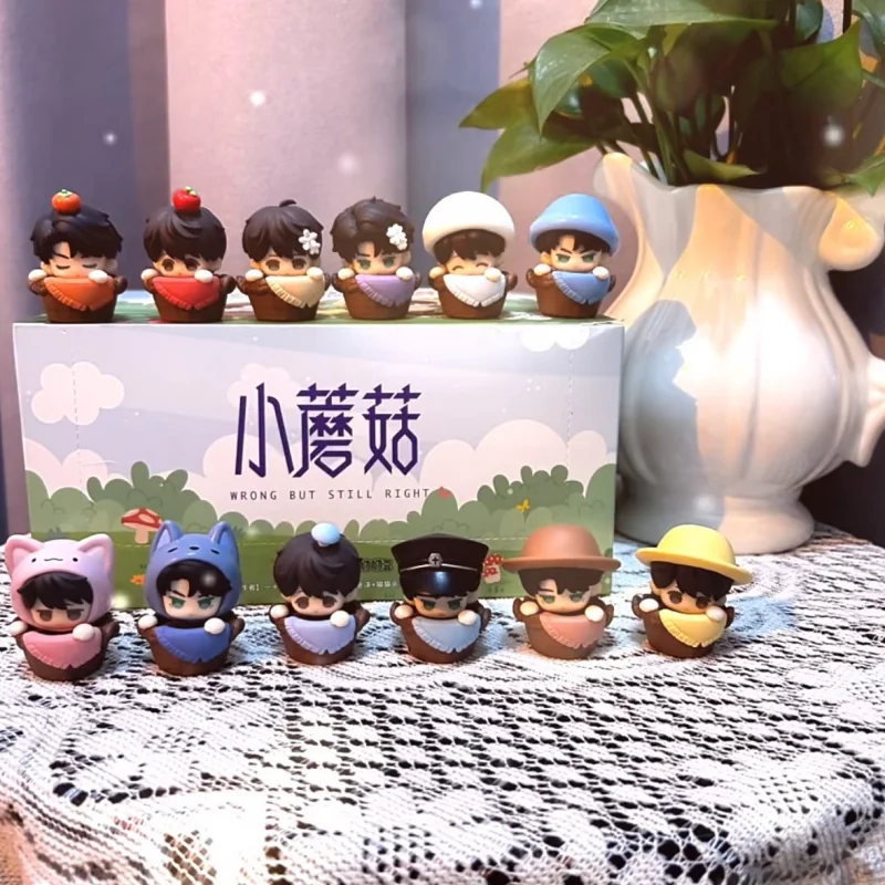 

Genuine Luming Little Mushroom Cute Meal Box Blind Box Youyou Bean Doujin Figure An Zhe‌ Lu Feng Cute Mini Desktop Ornament Gift