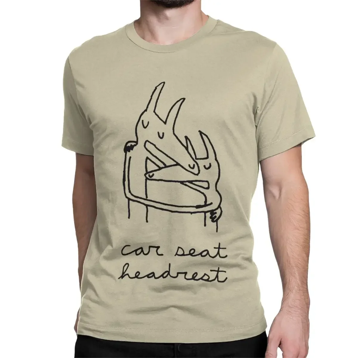 

Футболка рок-группы для мужчин и женщин, подголовник автокресла, сумасшедшая футболка, футболка с коротким рукавом и круглым вырезом, топы из чистого хлопка