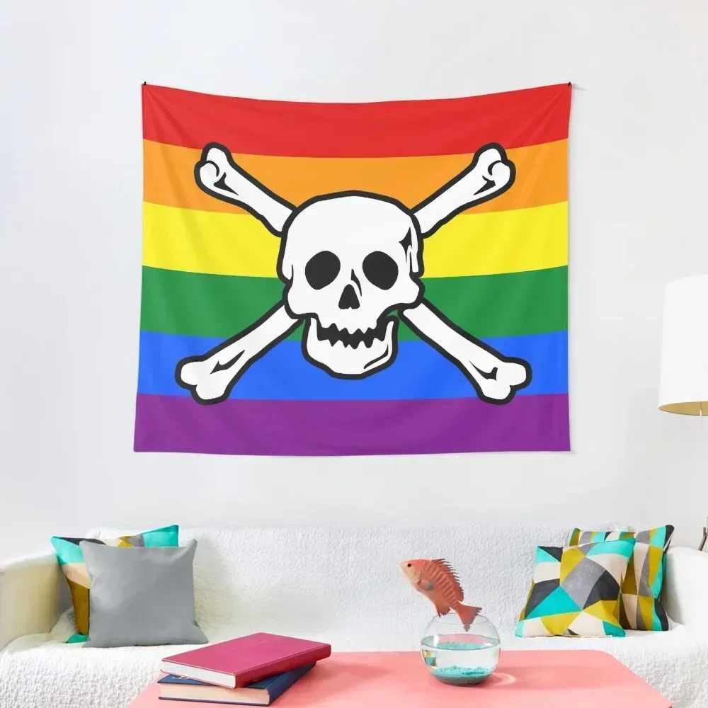 Gay Pirate Pride Tapestry Room Decor Cute Wall Decorations Tapestry