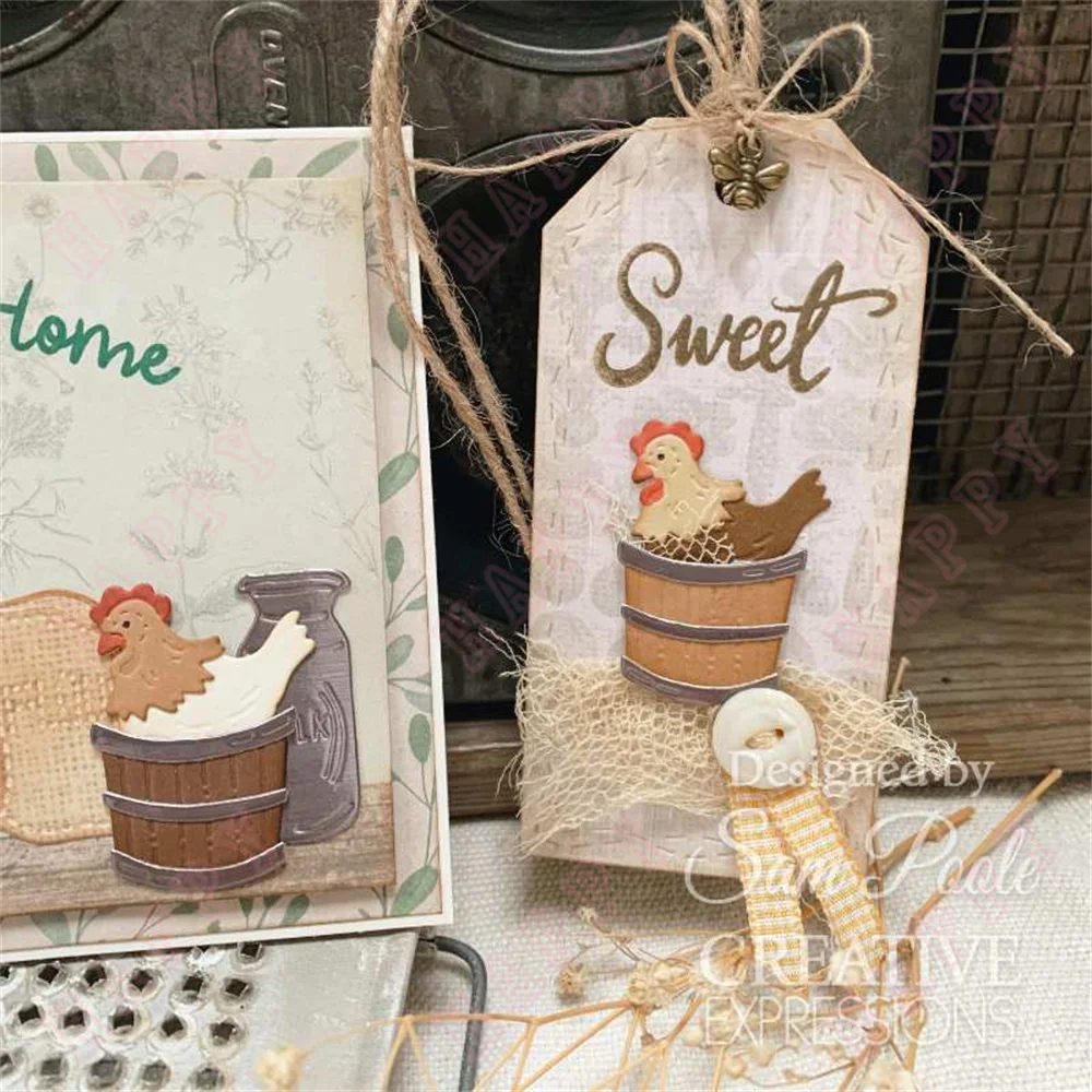 Country house kitchen shelf stitching doll Stamps Metal Cutting Dies Making Christmas Scrapbook Greeting Card family 2024 new