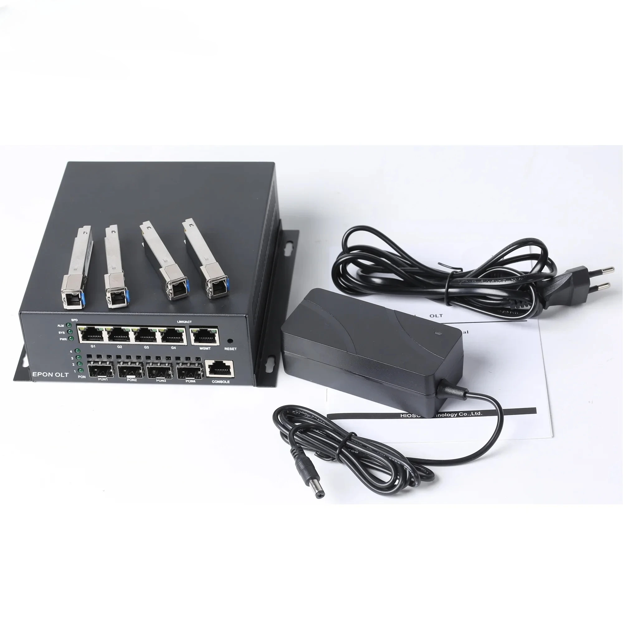 Made in China factory included Ftth olt 4 uplink ports epon xpon mini epon 4pon olt epon with 4 PX20+++ PON SFP moules