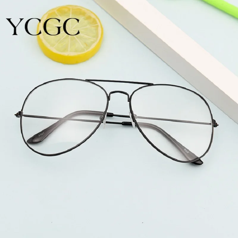 Fashion Sliver Black Gold Glasses Frame Women Retro Round Computer Blue Light Eyeglass Frame Reading Eyewear Girl Eyeglasses