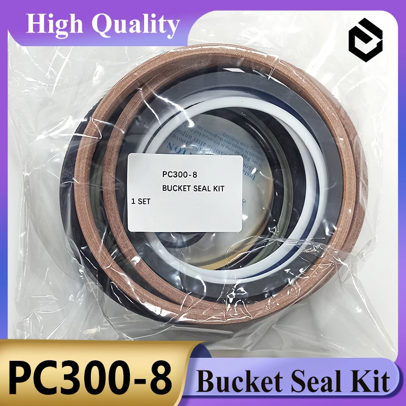 4 Sets PC300-8 Boom Bucket Arm Seal Kit Cylinder Seal Kit for Komatsu PC300-8 Excavator Parts