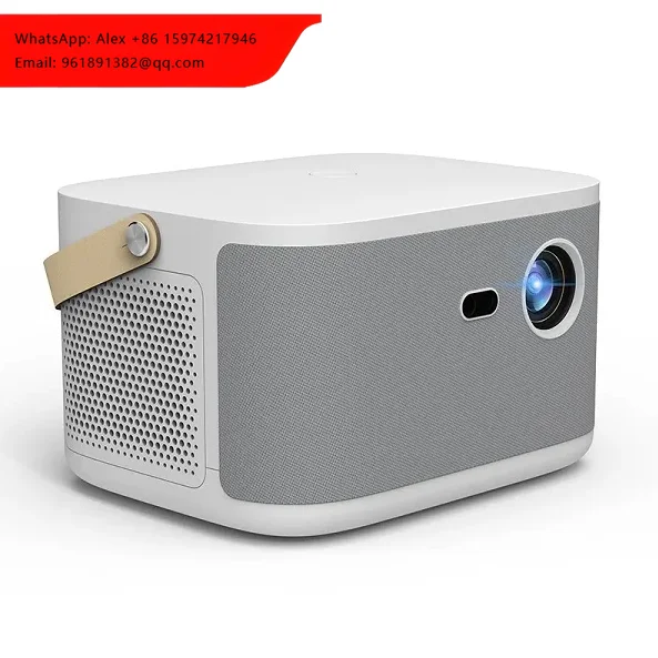

2023 New Full HD 1080P Led Mini Smart Android Projector 1650 ANSI Lumens Portable Pico DLP 4K Ready HIFI Stereo Home Theater