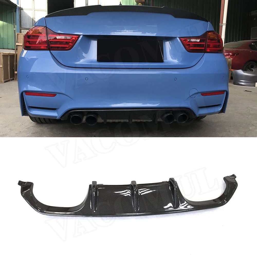 

For M3 M4 Carbon Fiber FRP Car Rear Bumper Lip Spoiler Diffuser for BMW 3 4 Serises F80 M3 F82 F83 M4 2014-2017 Bumper Guard