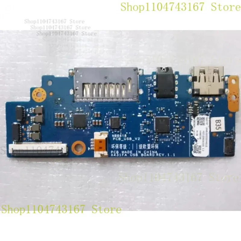 

Для Asus UX431DA UX431DL UX431FAC UX431FLC UX431FA UX431FN USB АУДИО SD КАРТРИДЕР ПЛАТА NB8618