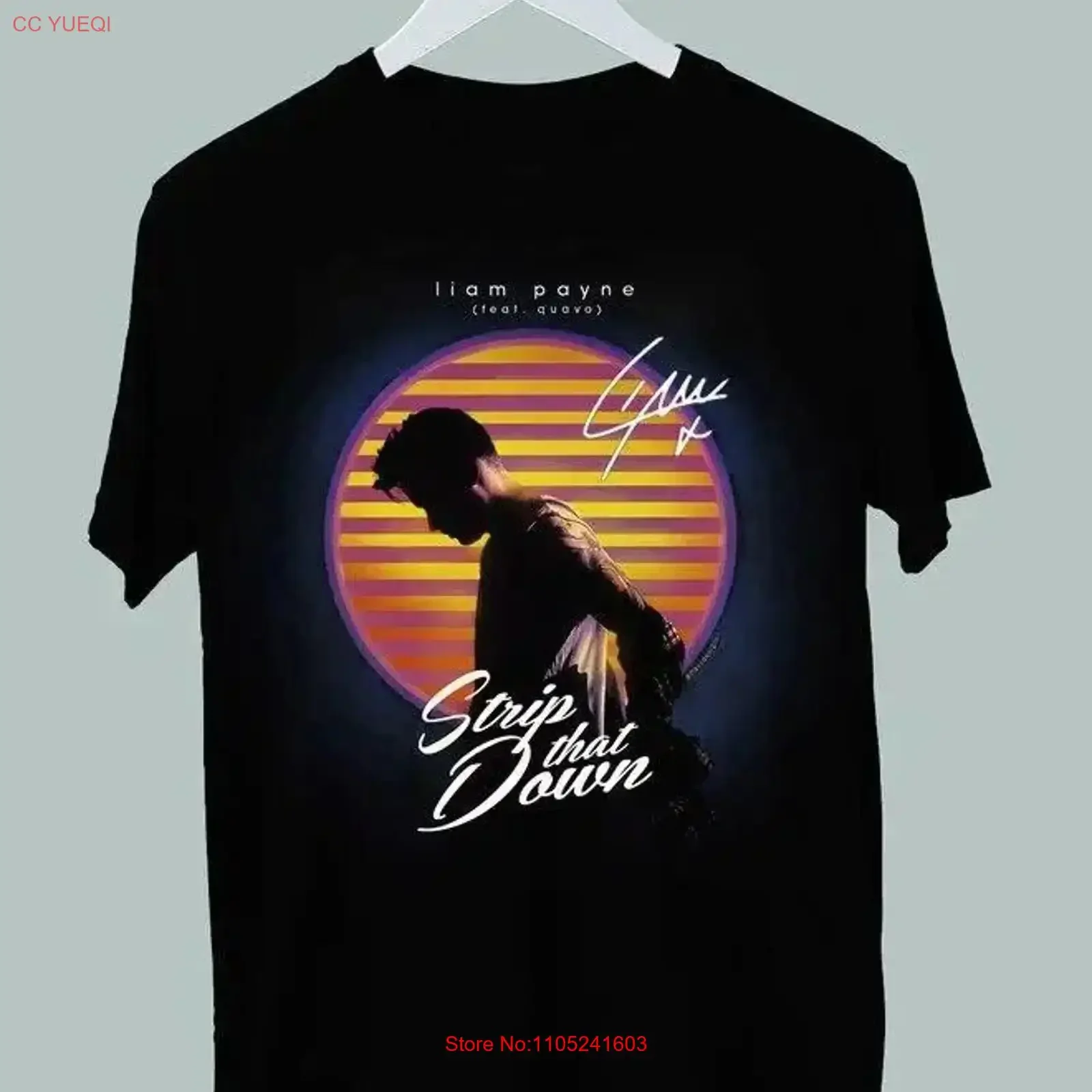 Liam Payne Strip That Down 2017 for Fan S to 5XL T shirt GC2542 vintage Washed Stretched Casual streetwear Versatile