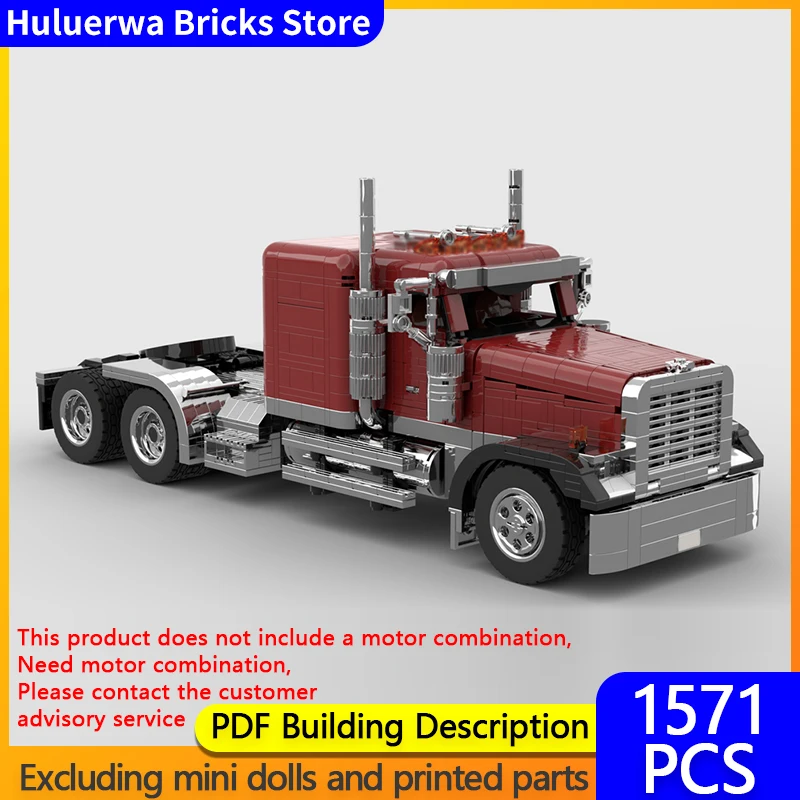 

Speed Racing Car Model MOC Building Bricks Classic Freightliner Truck Modular Technology Gift Holiday Assemble Children Toy Suit