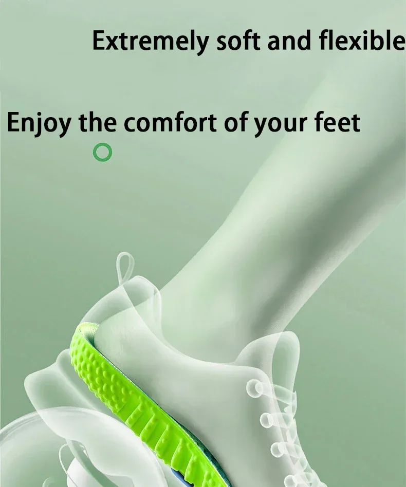 Laufschuh-Einlegesohle, Fußkomfort, Stoßdämpfung, Schuhsohle, Luftkissen-Einlegesohlen für Herren, Einlagen für Schuhe bei Plantarfasziitis, 1 Paar – Detail 8
