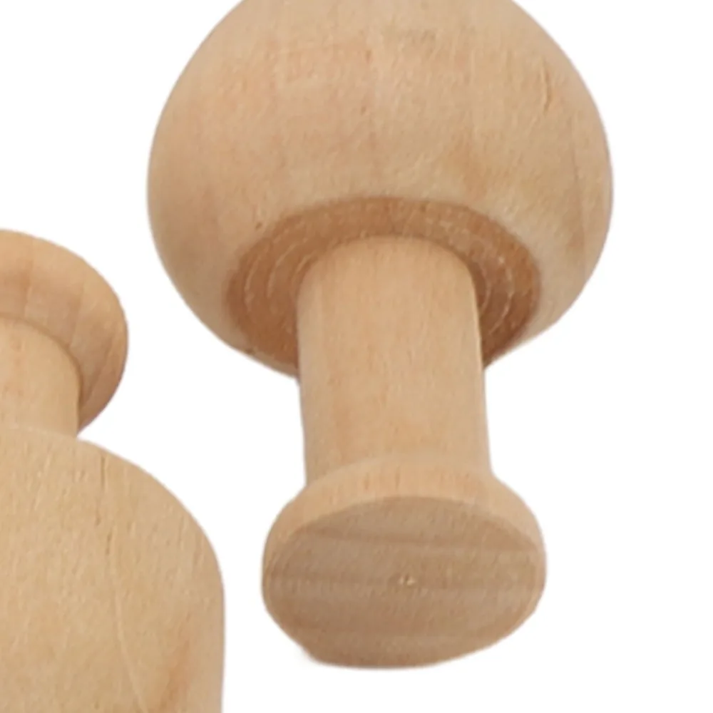 20 Pcs 25mm Unfinished Wooden Trees Schima Superba Wood Smooth Edges Wooden Xmas Trees Blank Surface DIY Painting Trees