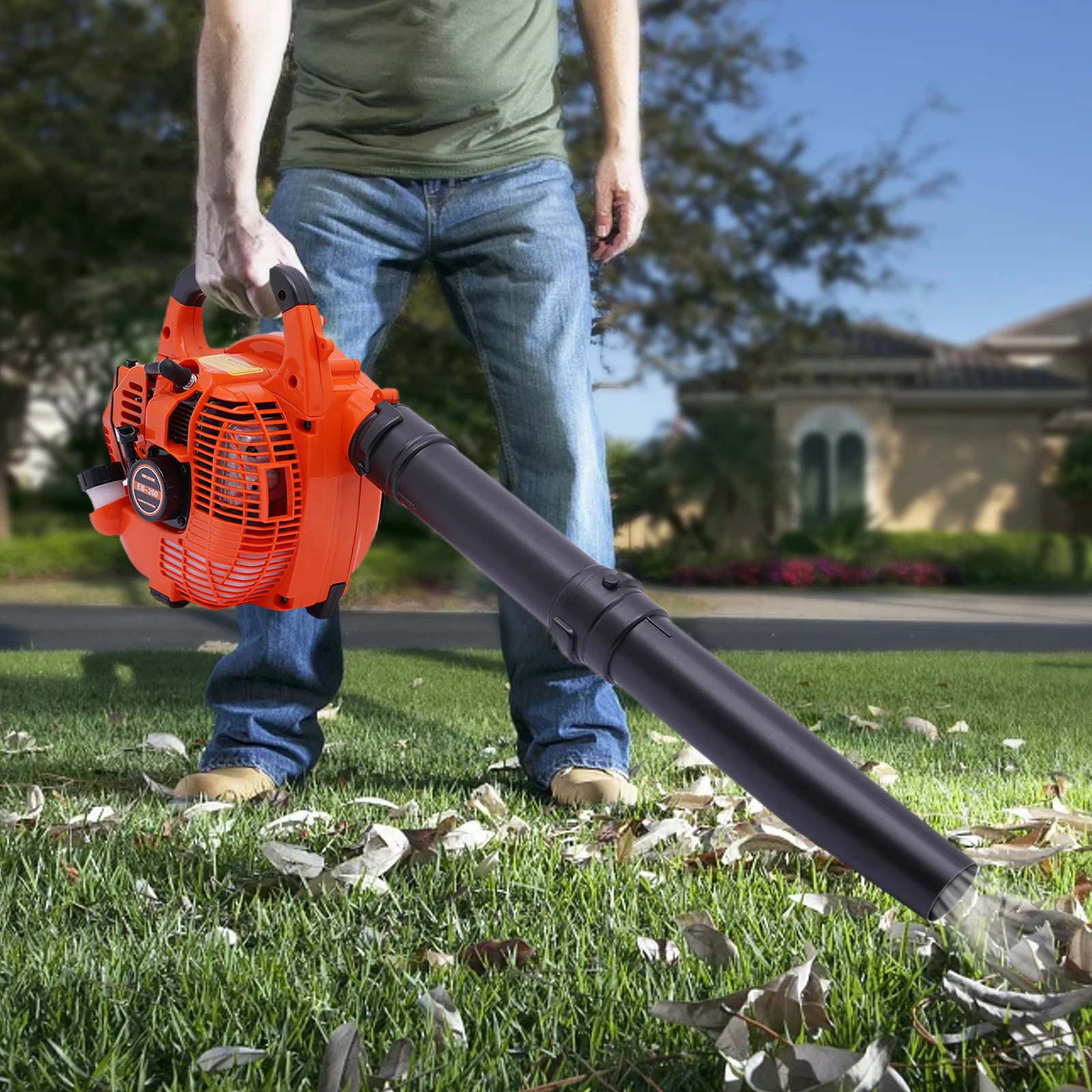 

25.4CC Commercial Handheld Heavy Duty Gas Powered 2-Stroke Grass Clean Tool Leaf Blower