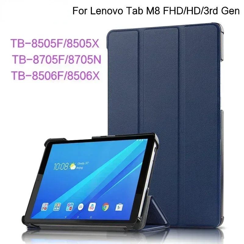 Case For Lenovo Tab M8 3rd Gen FHD HD TB 8505F TB-8505X 8506F 8705F Cover PU Leather Stand Case for Lenovo Tab M8 Tablet