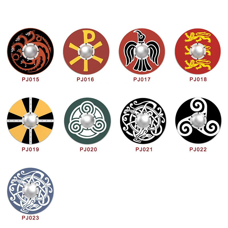 أسلحة القرون الوسطى MOC أرقام اللبنات الجنود اكسسوارات السيوف الرمح أعلام درع المطرقة كاوبوي البنادق الطوب اللعب الهدايا