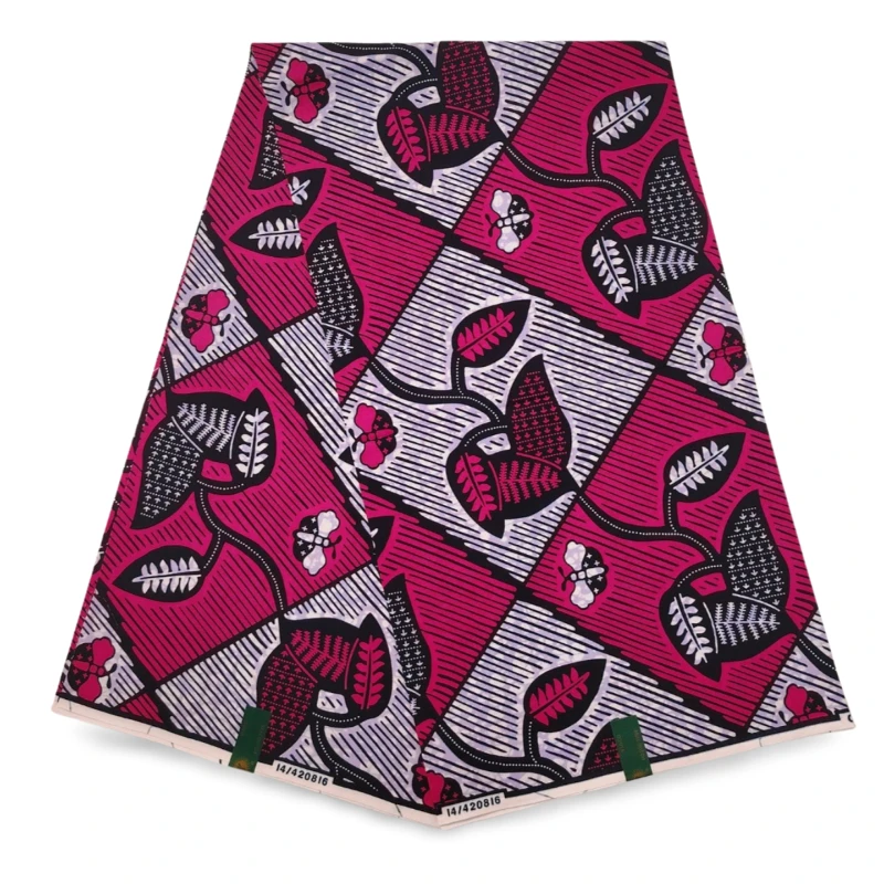 

Holland wax latest printed fabric Wax Ghana style high quality 100% cotton sewn fabric