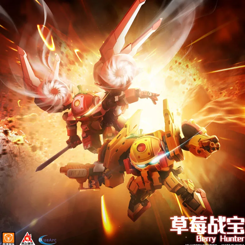 FRUITY ROBO Originele BERRY HUNTER Anime Action Figure Model Assemblage Speelgoed Collectible Model Ornamenten Geschenken