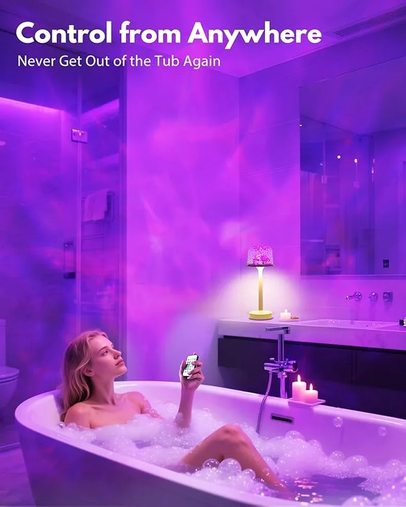 Timer Auto Shutoff Compact Portable Creates Calming Atmosphere Easy To Projection Night Light