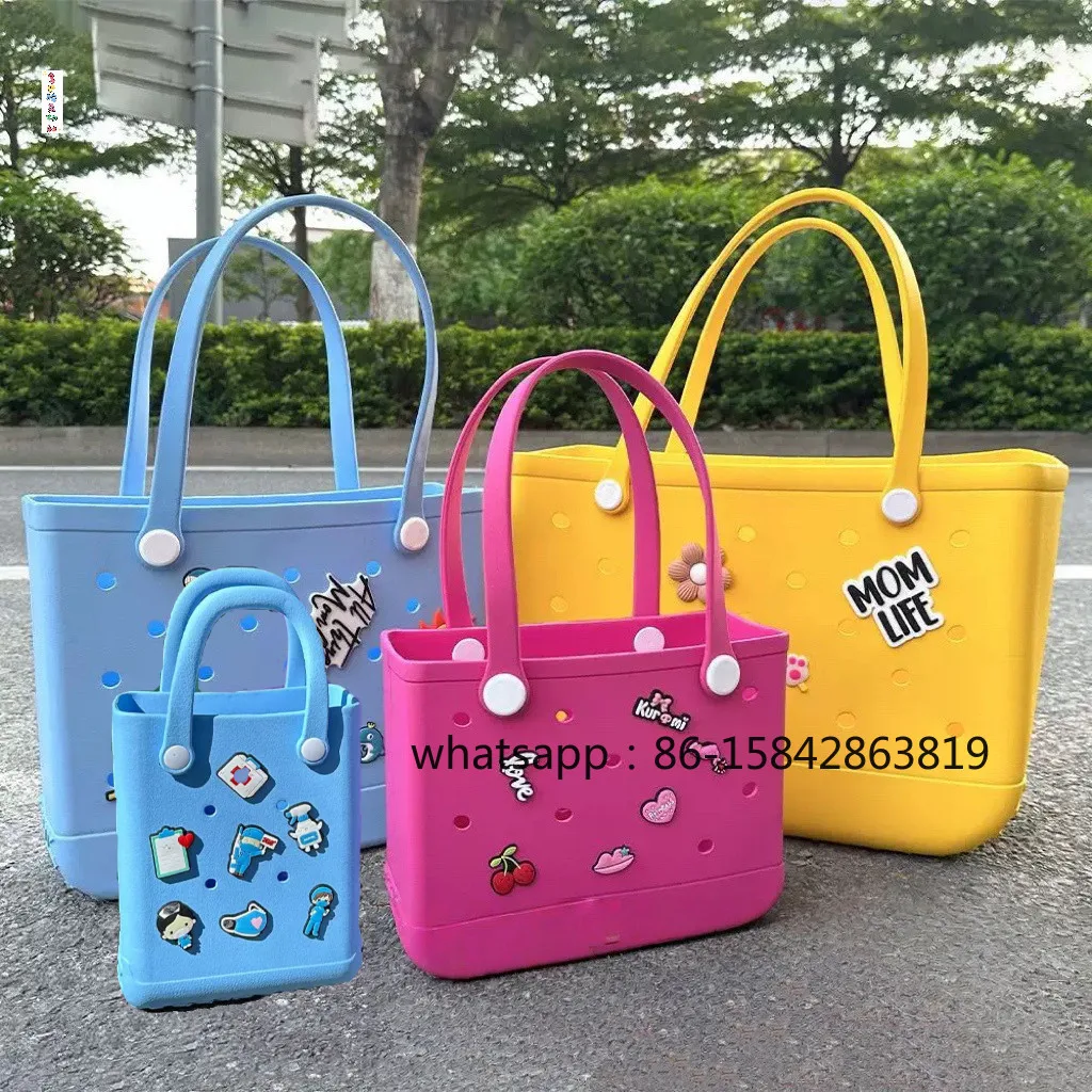 2026 New Jelly Bag DIY Hole Bag, Cute, Beach Vacation Bag, Portable, Free DIY.