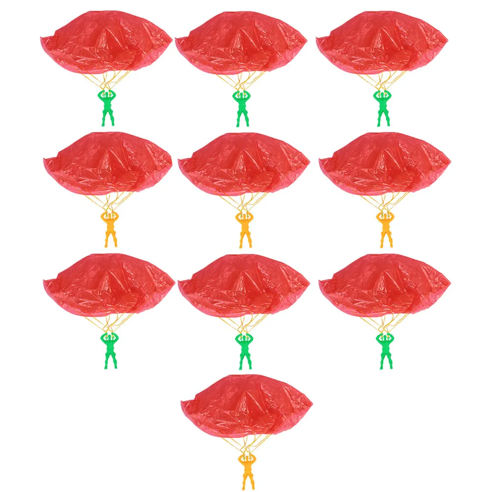 

10Pcs Parachutes Kids Hand Throwing Outdoor Flying Parachutes for Children Intelligence Development Gifts Toy