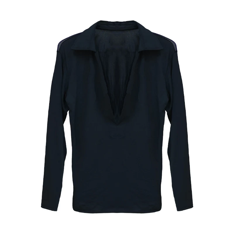 الرجال قاعة الرقص الملابس رومبا تشا تشا ممارسة الرقص قمم الذكور اللاتينية المنافسة الملابس فضفاضة اللاتينية الرقص قمم